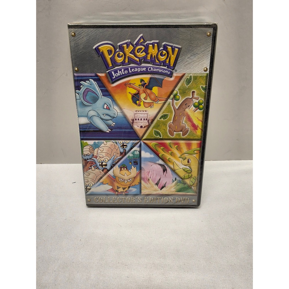 Pokemon Johto League Champions Collectors Edition DVD 7 Episodes Factory Sealed